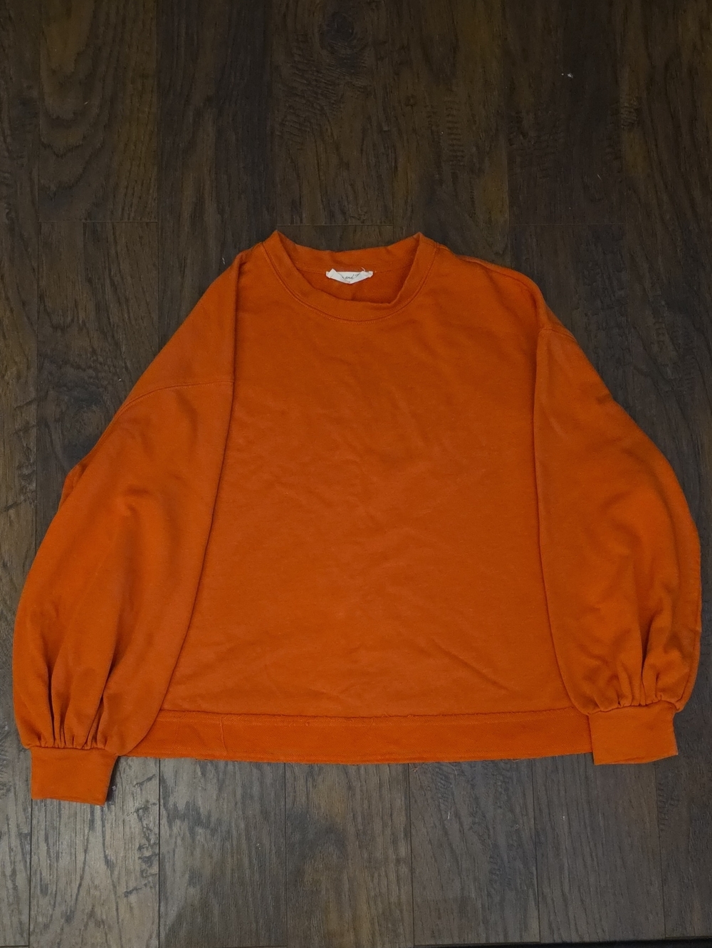 Doe & Rae Orange Women's Crewneck Sweatshirt